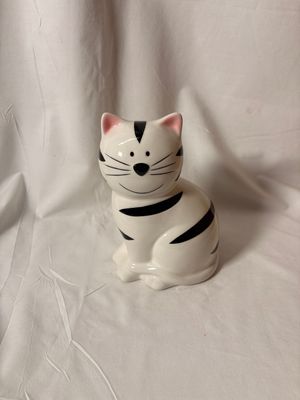 Ceramic Cat Bank - Black &amp; White