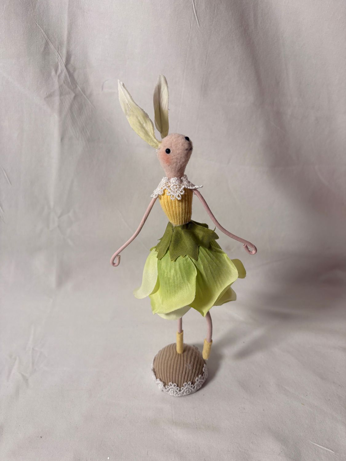 Flower Bunny Ballerina 8" - Green