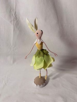 Flower Bunny Ballerina 8" - Green