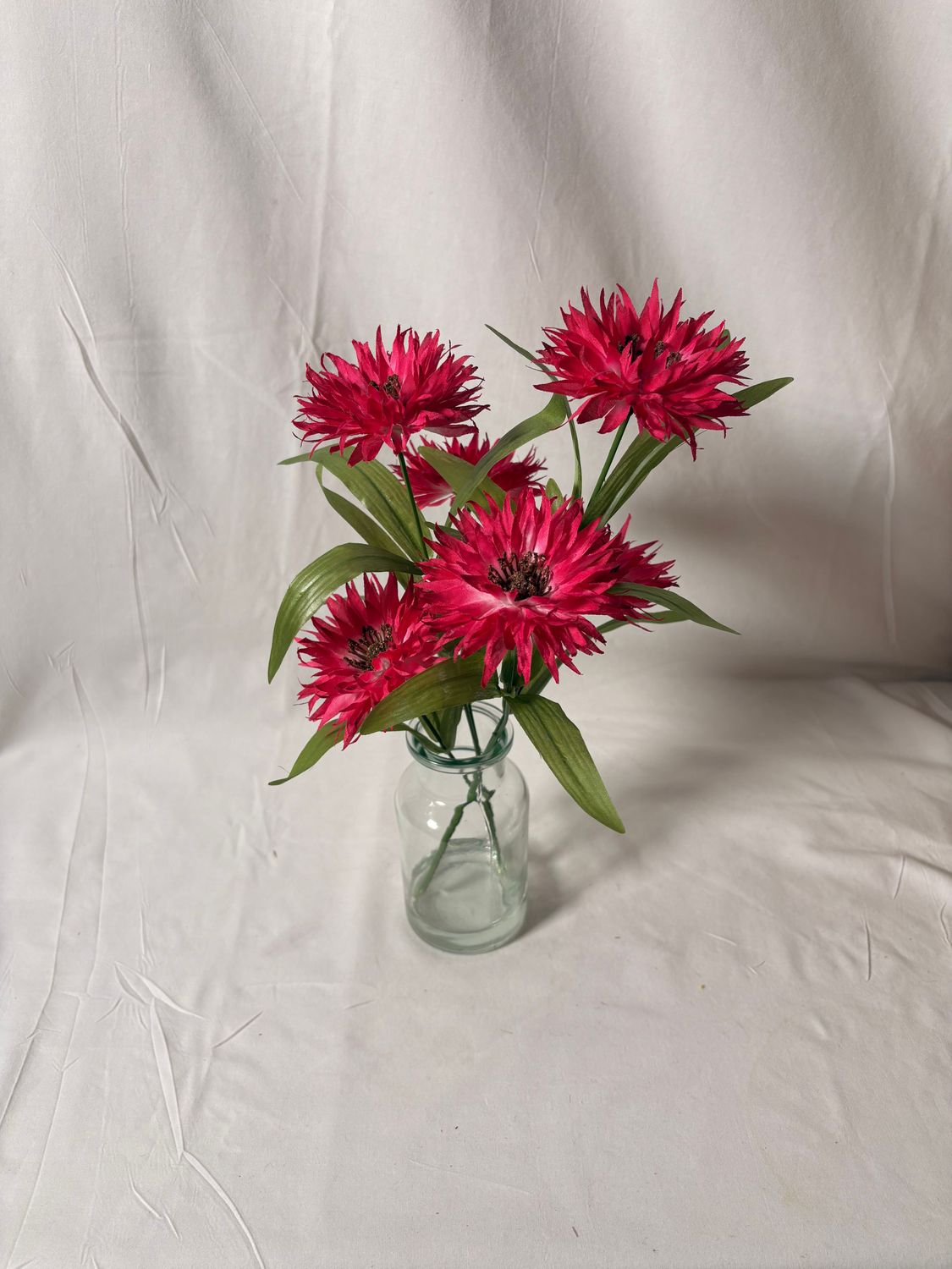 Cosmos in Glass Vase 13" Pink