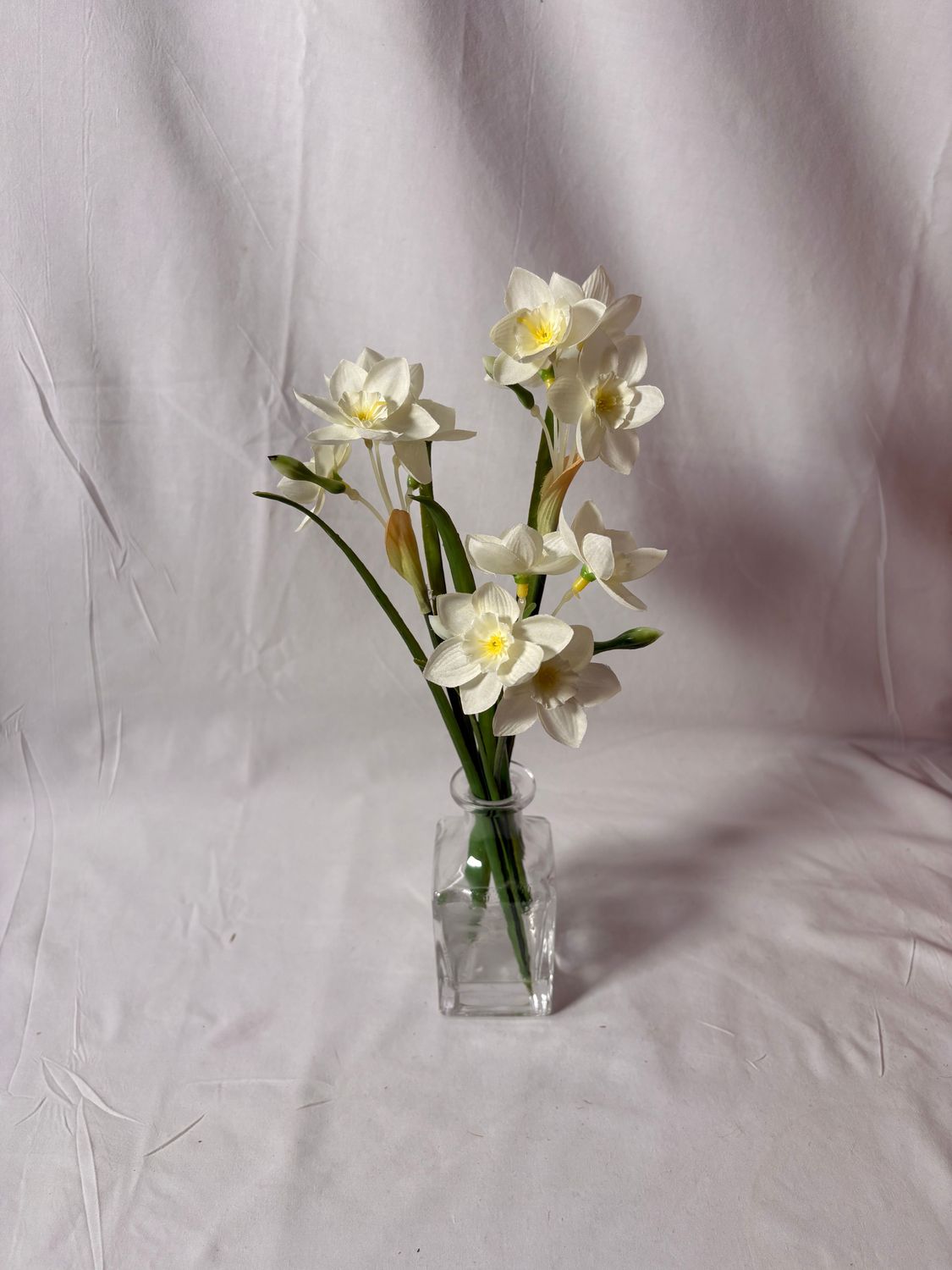 Paperwhite in Glass Vase 12.5"