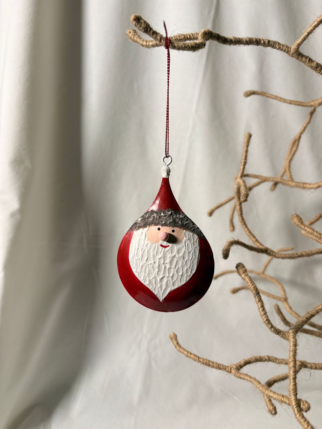 Gnome Santa Metal Ornament II Gnome Santa Metal Ornament II