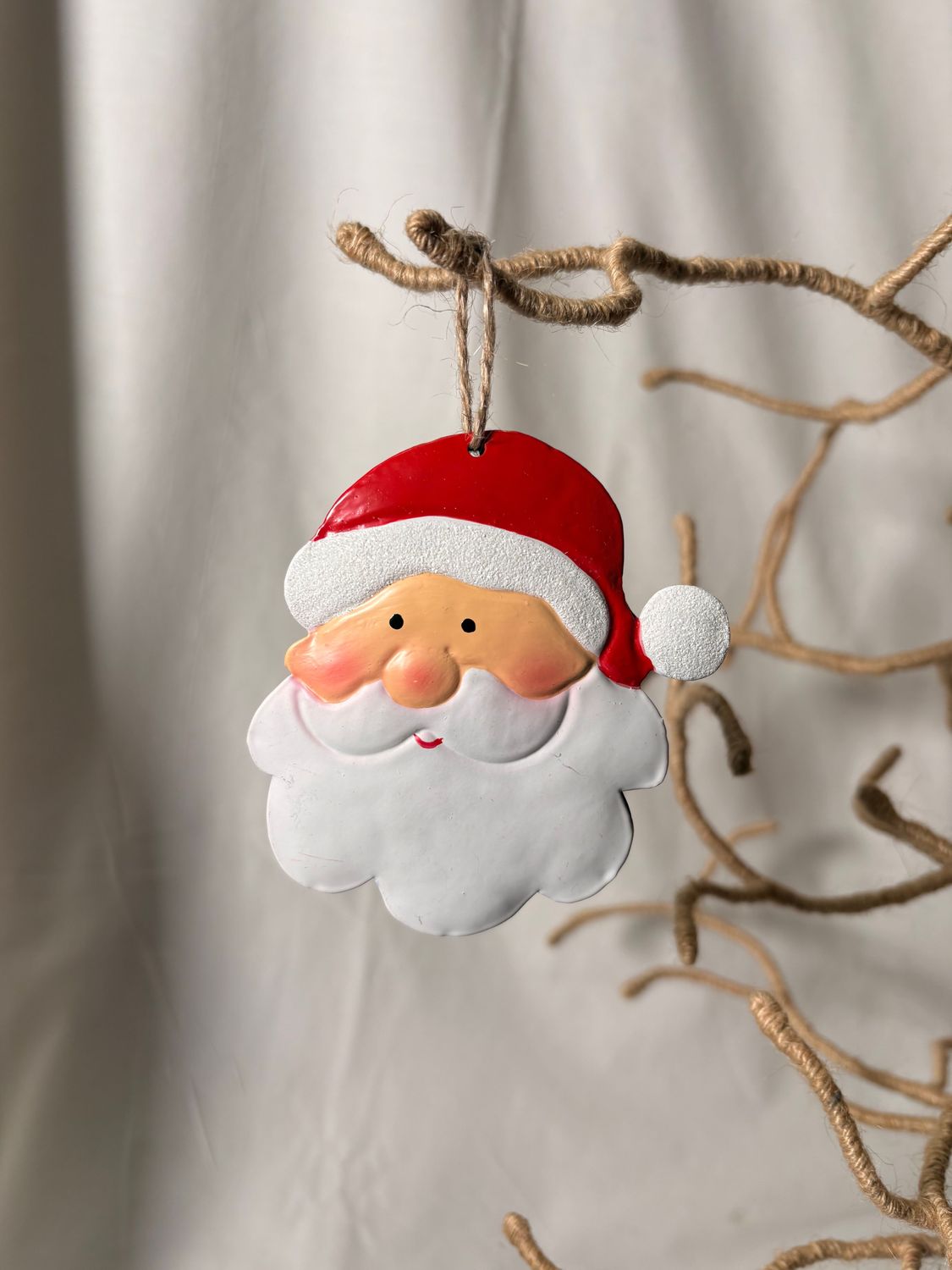 Santa Metal Ornament I Santa Metal Ornament I