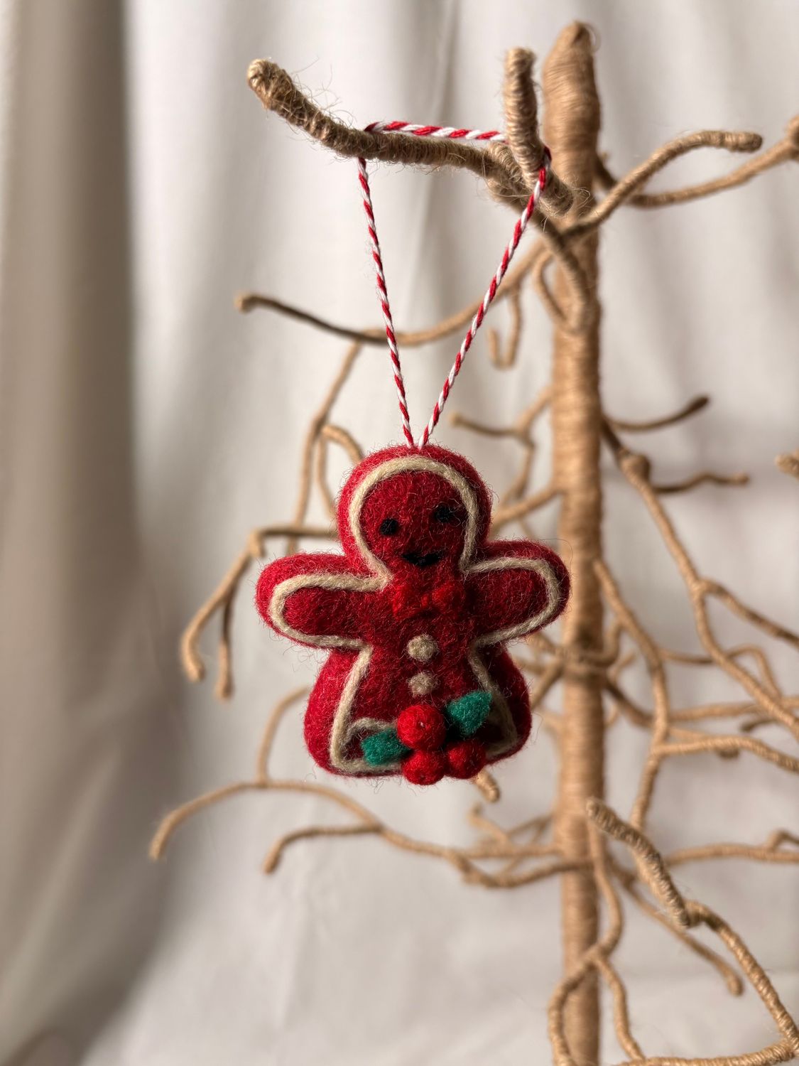 Felt Gingerbread Women Ornament Felt Gingerbread Women Ornament