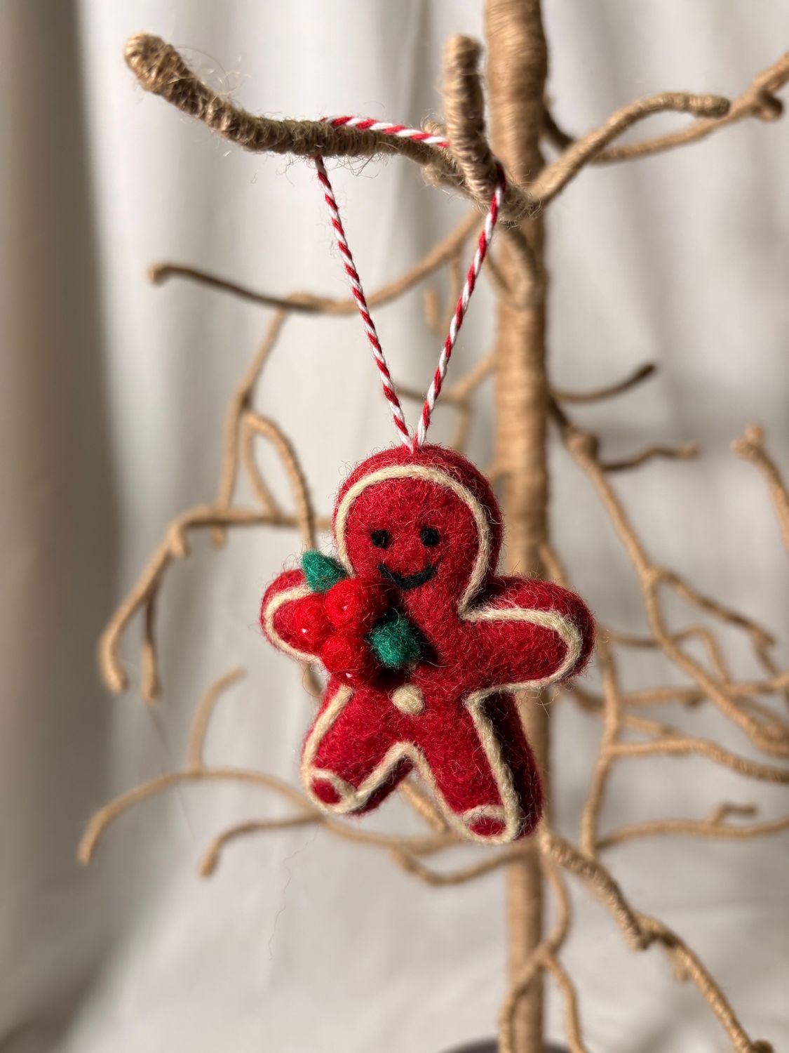 Felt Gingerbread Man Ornament Felt Gingerbread Man Ornament