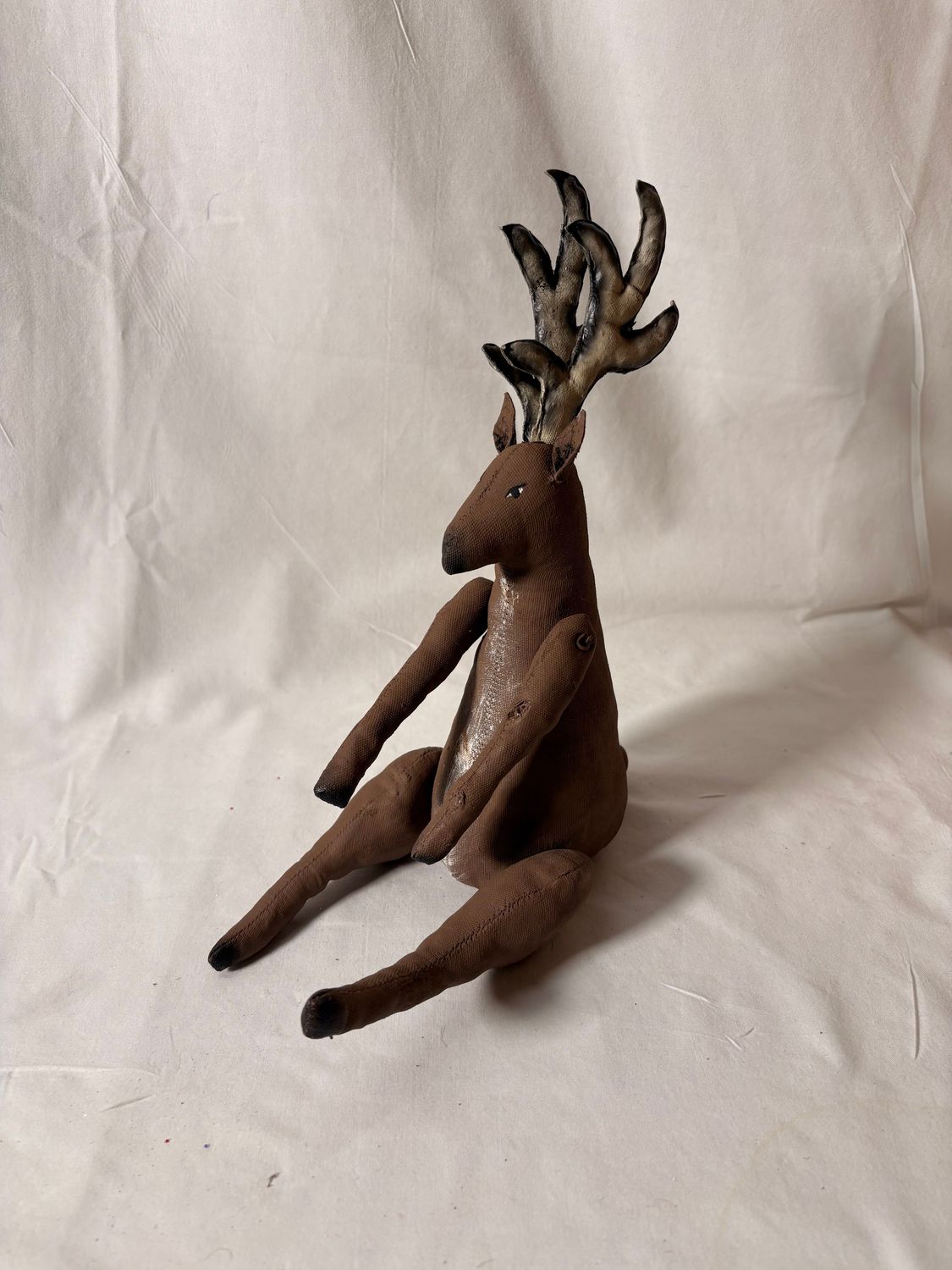 Painted Reindeer Shelf Sitter 10"