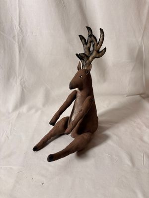 Painted Reindeer Shelf Sitter 10"