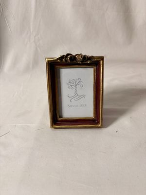 Burgundy/Gold Mini Frame 2.5" x 3"
