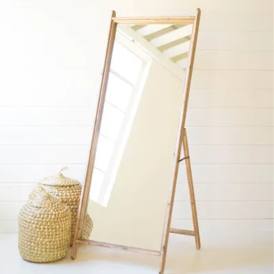 Wood Framed Floor Mirror