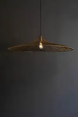 Large Wire Hat Pendant Lamp