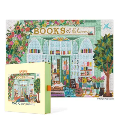 Books &amp; Blooms Puzzle - 1000 Pieces