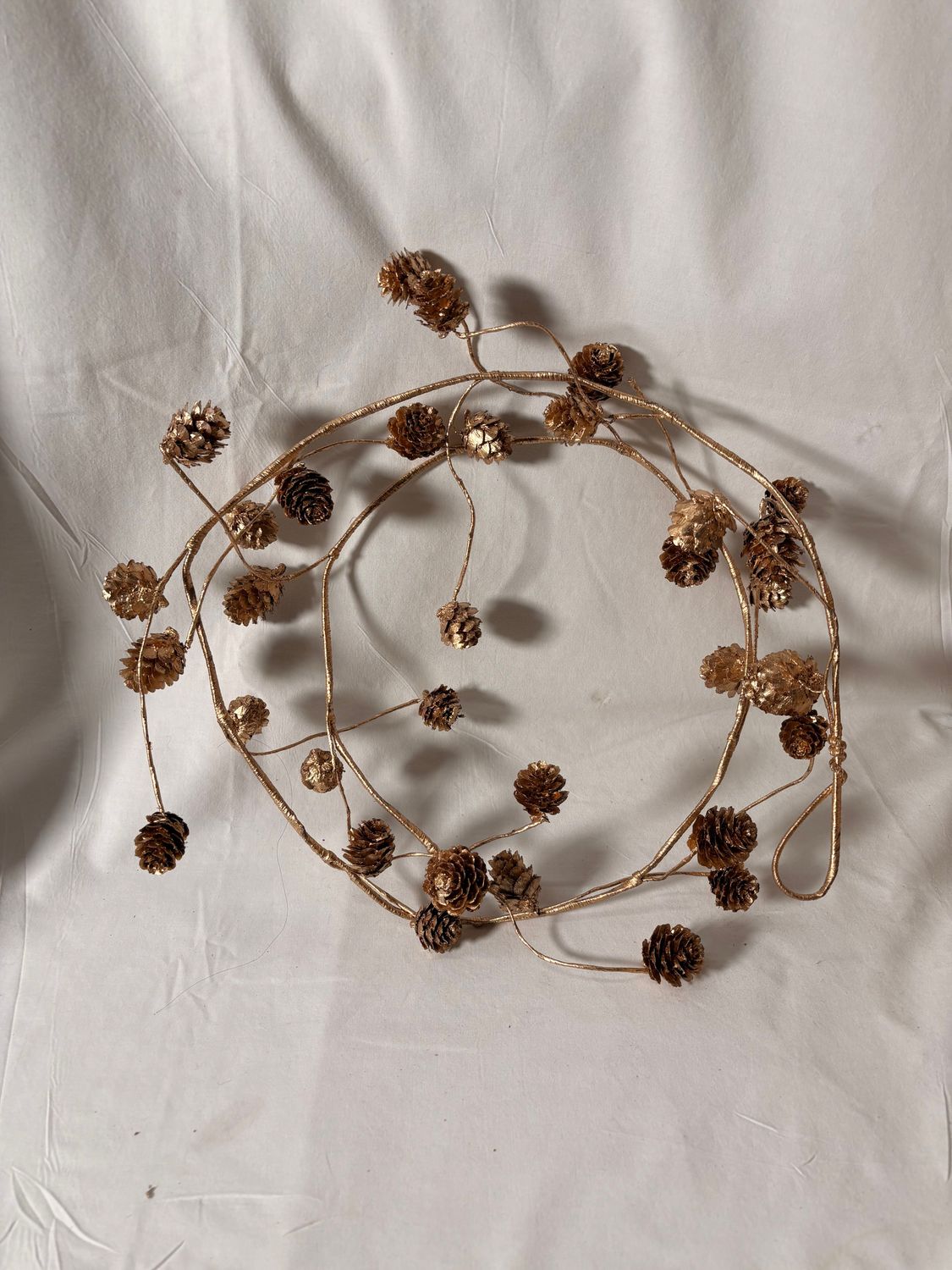 Gold Mini Pinecone Garland Gold Mini Pinecone Garland