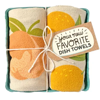 Dish Towel Set/2 - Peach Tart 