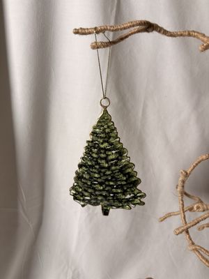 Metal Fir Tree Ornament Lg