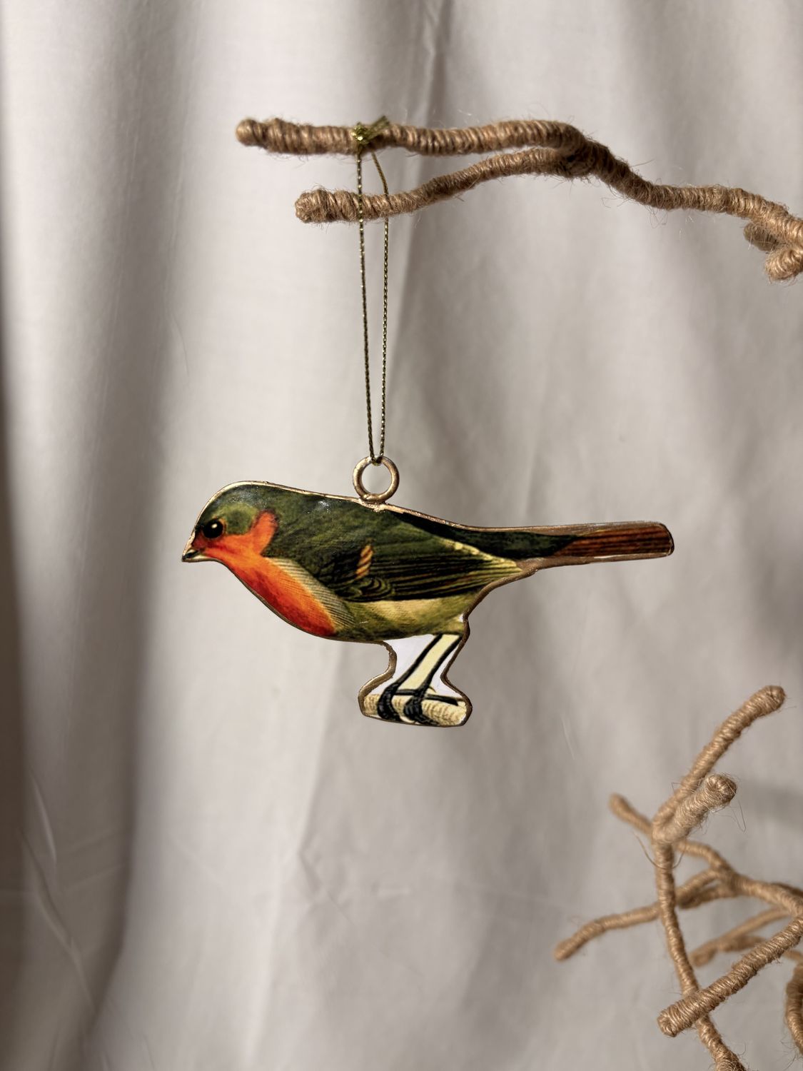 Metal Bird Ornament II