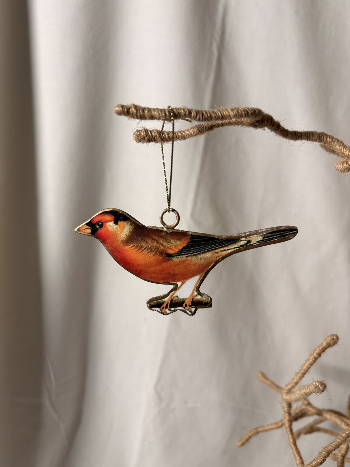 Metal Bird Ornament III
