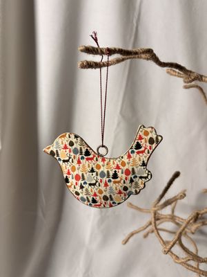 Metal Winter Wonderland Ornament - Bird
