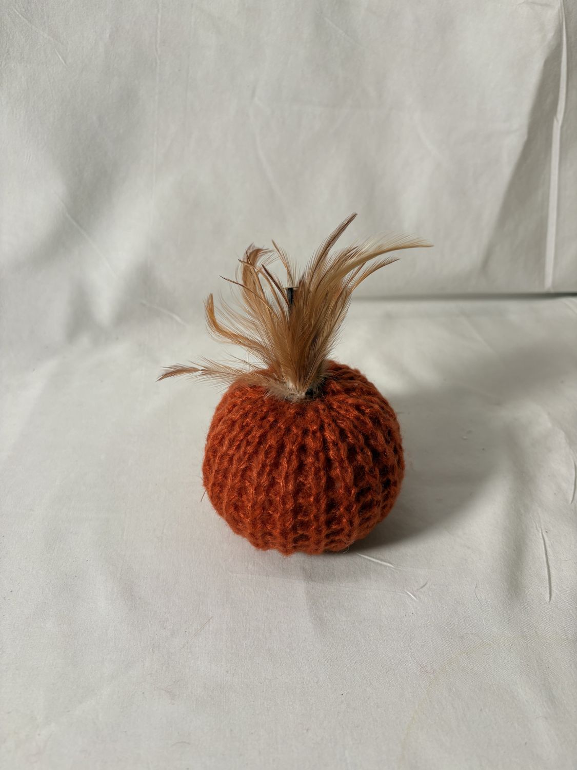 4" Orange Crocket Pumpkin w/Wood Stem 4" Orange Crocket Pumpkin w/Wood Stem