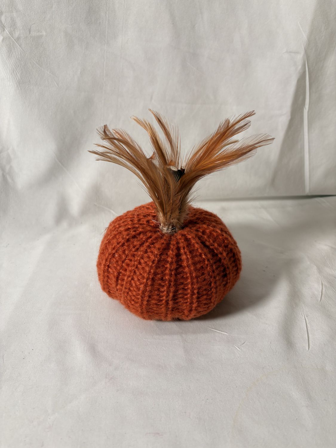5" Orange Crocket Pumpkin w/Wood Stem 5" Orange Crocket Pumpkin w/Wood Stem