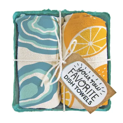 Dish Towel Set/2 - Fresh Oyster