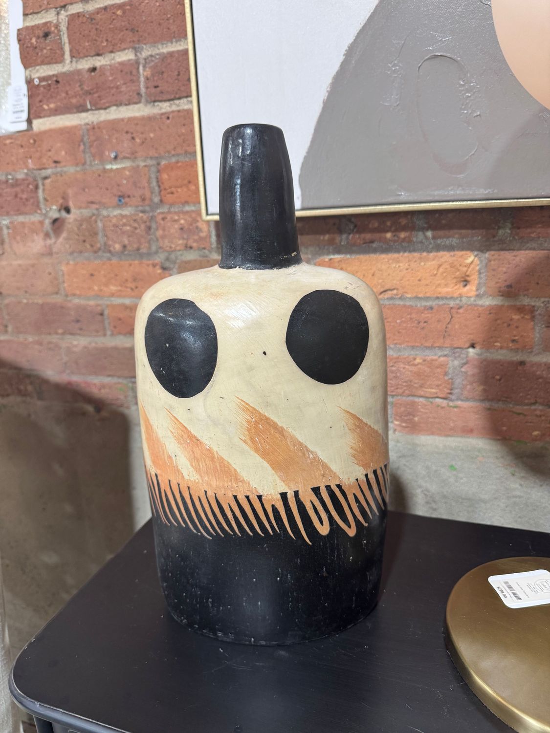 Clay Lenca Bottle W/Black Bottom Clay Lenca Bottle W/Black Bottom