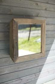 Recycled Wooden Box Mirror Recycled Wooden Box Mirror