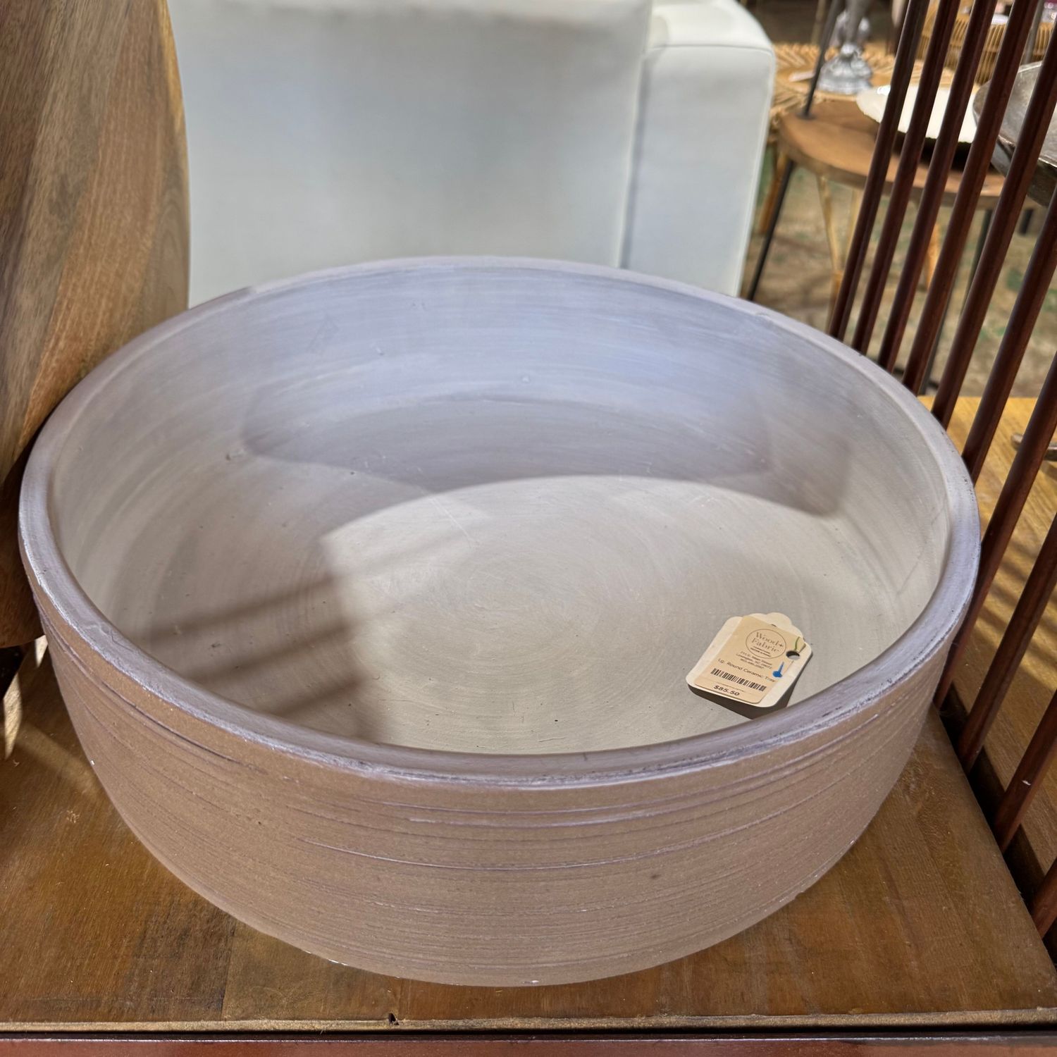 Lg. Round Ceramic Tray Lg. Round Ceramic Tray