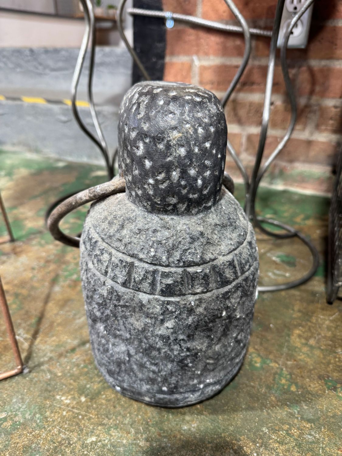 Large Antique Stone Anchor Door Stop Large Antique Stone Anchor Door Stop