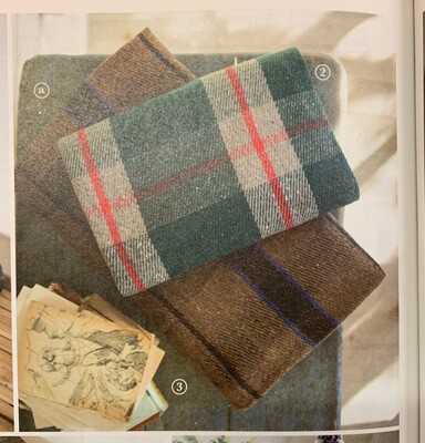 Brown & Blue Plaid Universal Cotton Blanket Brown & Blue Plaid Universal Cotton Blanket
