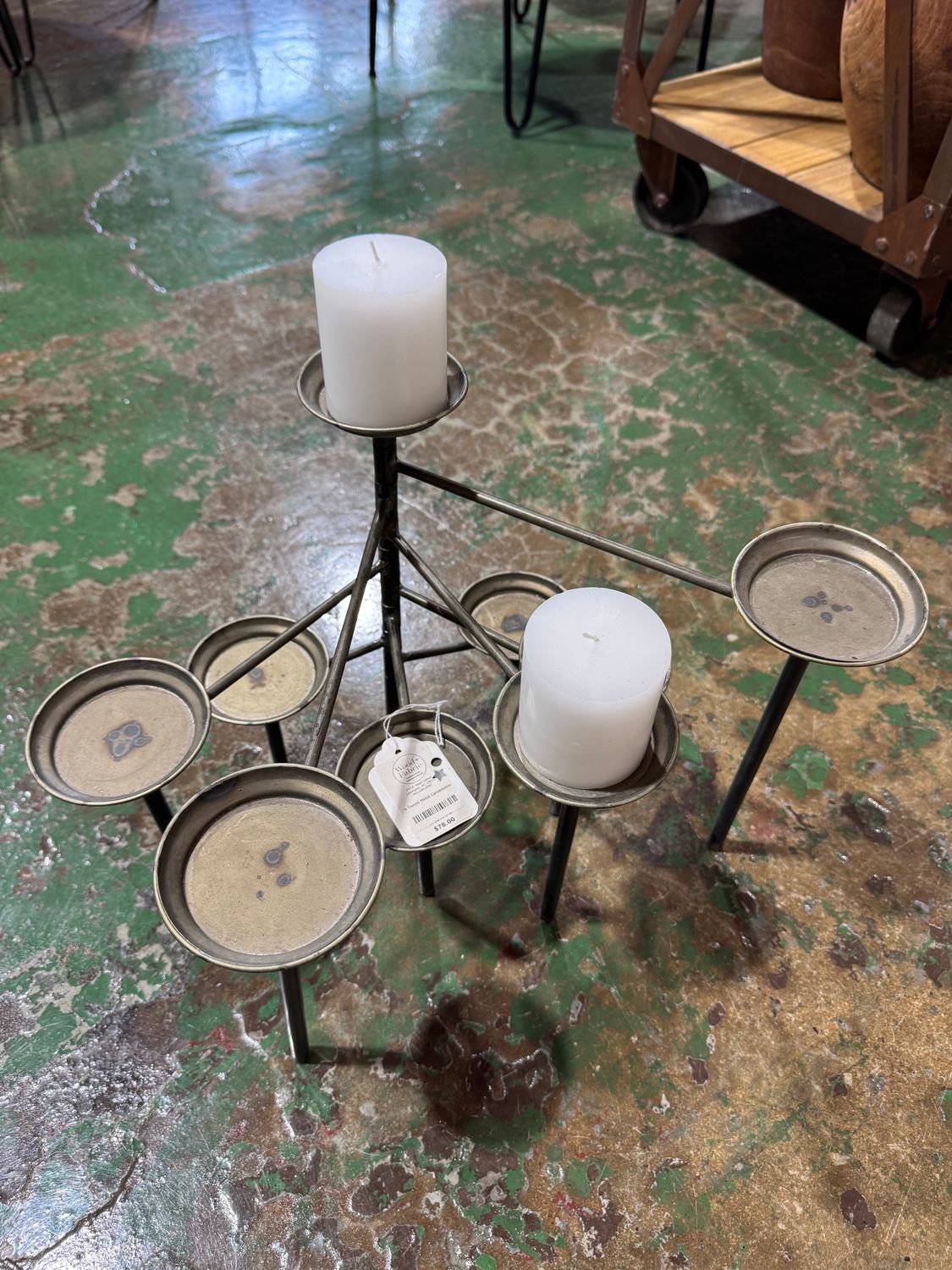 9 Tiered Metal Candelabra 9 Tiered Metal Candelabra