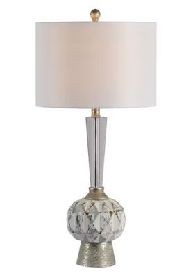 Grey Table Lamp - 30" Tall