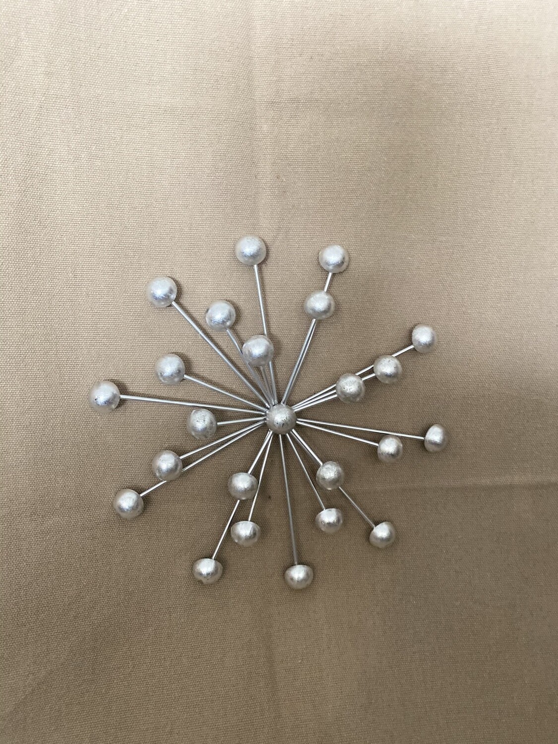 Lg Metal Orb Wall Décor, Silver Lg Metal Orb Wall Décor, Silver