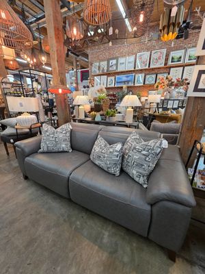 Sawyer Leather Power Motion Sofa - 83"W x 40"D x 32"H