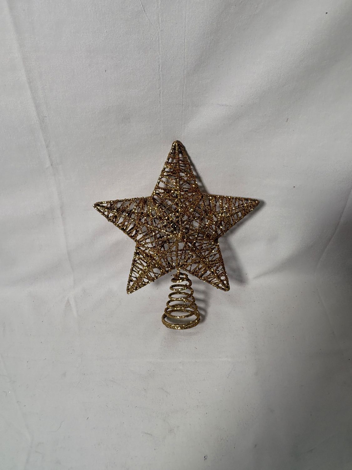 Gold Glitter 3D Star Tree Topper - Sm Gold Glitter 3D Star Tree Topper - Sm