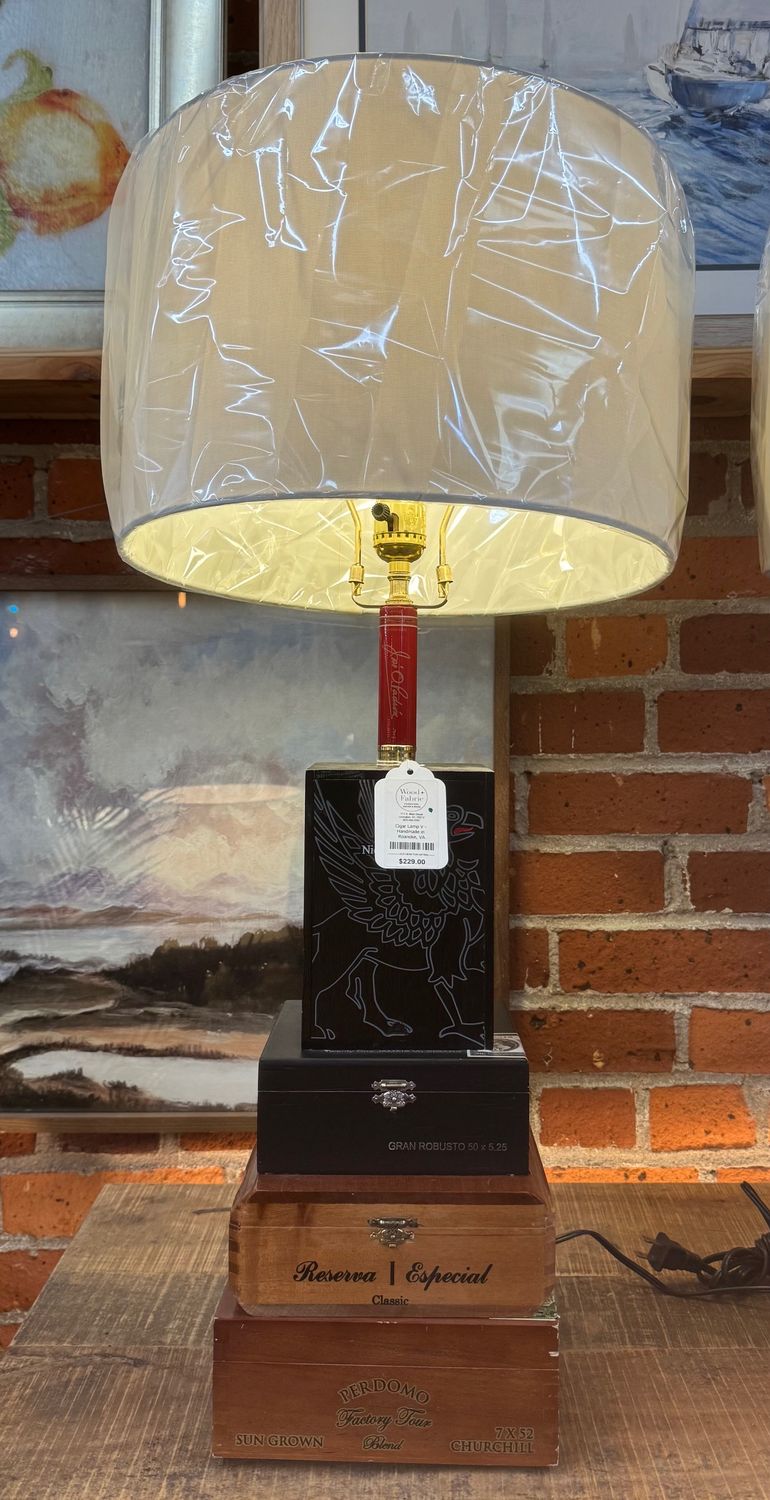 Cigar Lamp V - Handmade in Roanoke, VA Cigar Lamp V - Handmade in Roanoke, VA