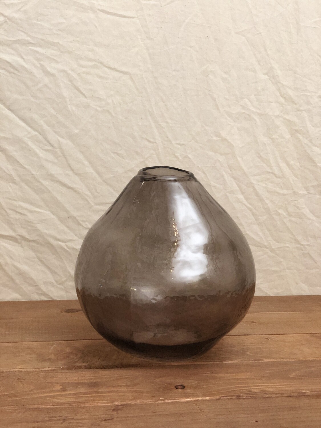 Gray Glass Vase 7.5" Gray Glass Vase 7.5"