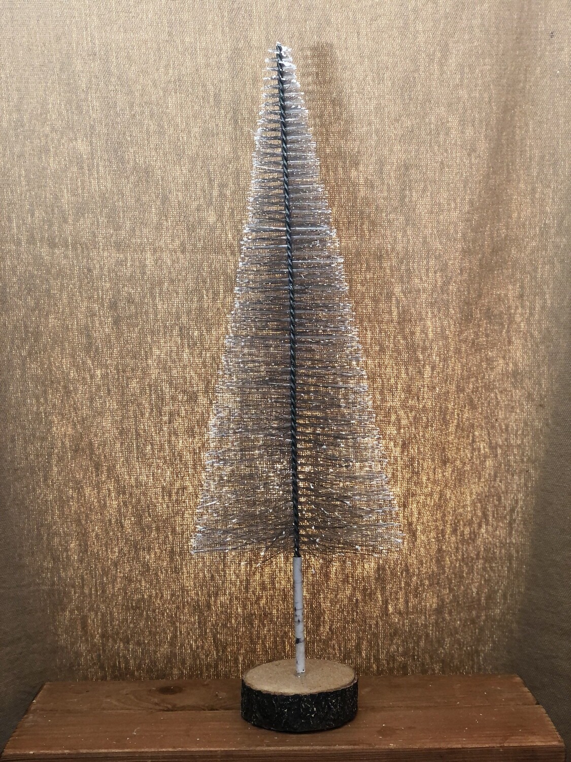 Silver Frosted Bristle Tree - Lg Silver Frosted Bristle Tree - Lg