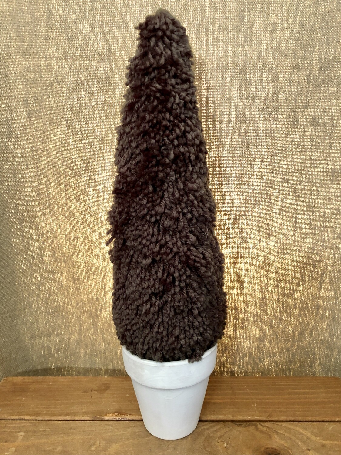Cone Yarn Tree in Pot 15" Green Cone Yarn Tree in Pot 15" Green