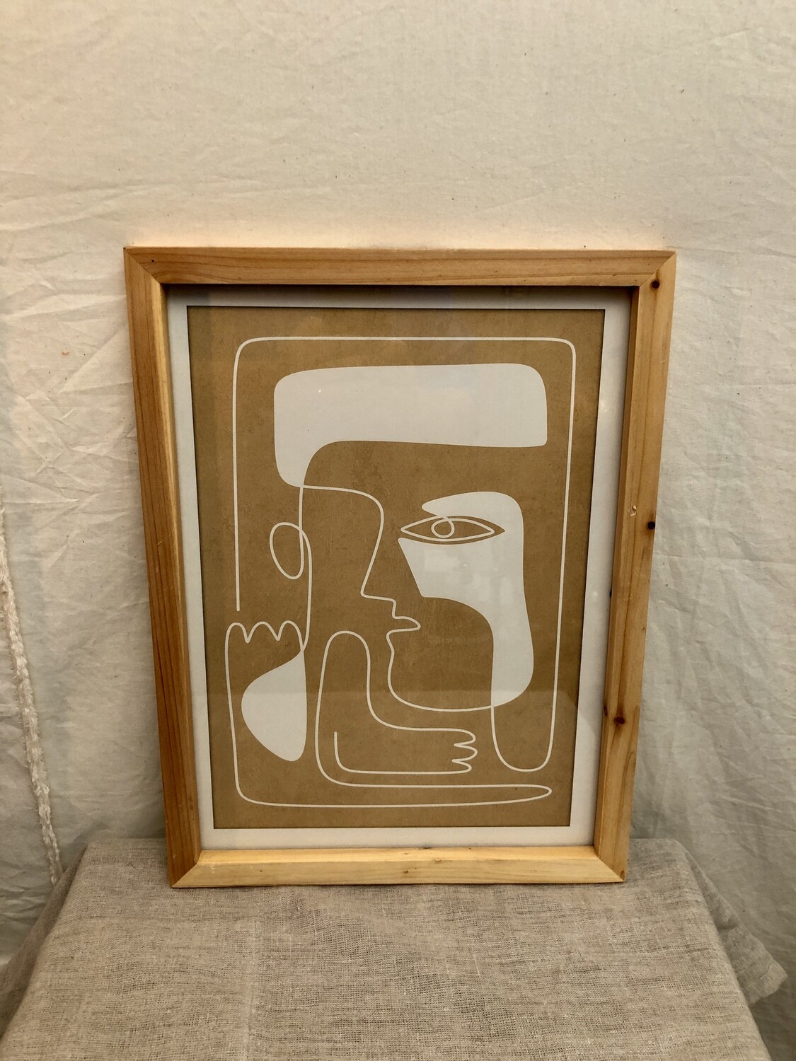 Framed Abstract Figures Print Under Glass II Framed Abstract Figures Print Under Glass II