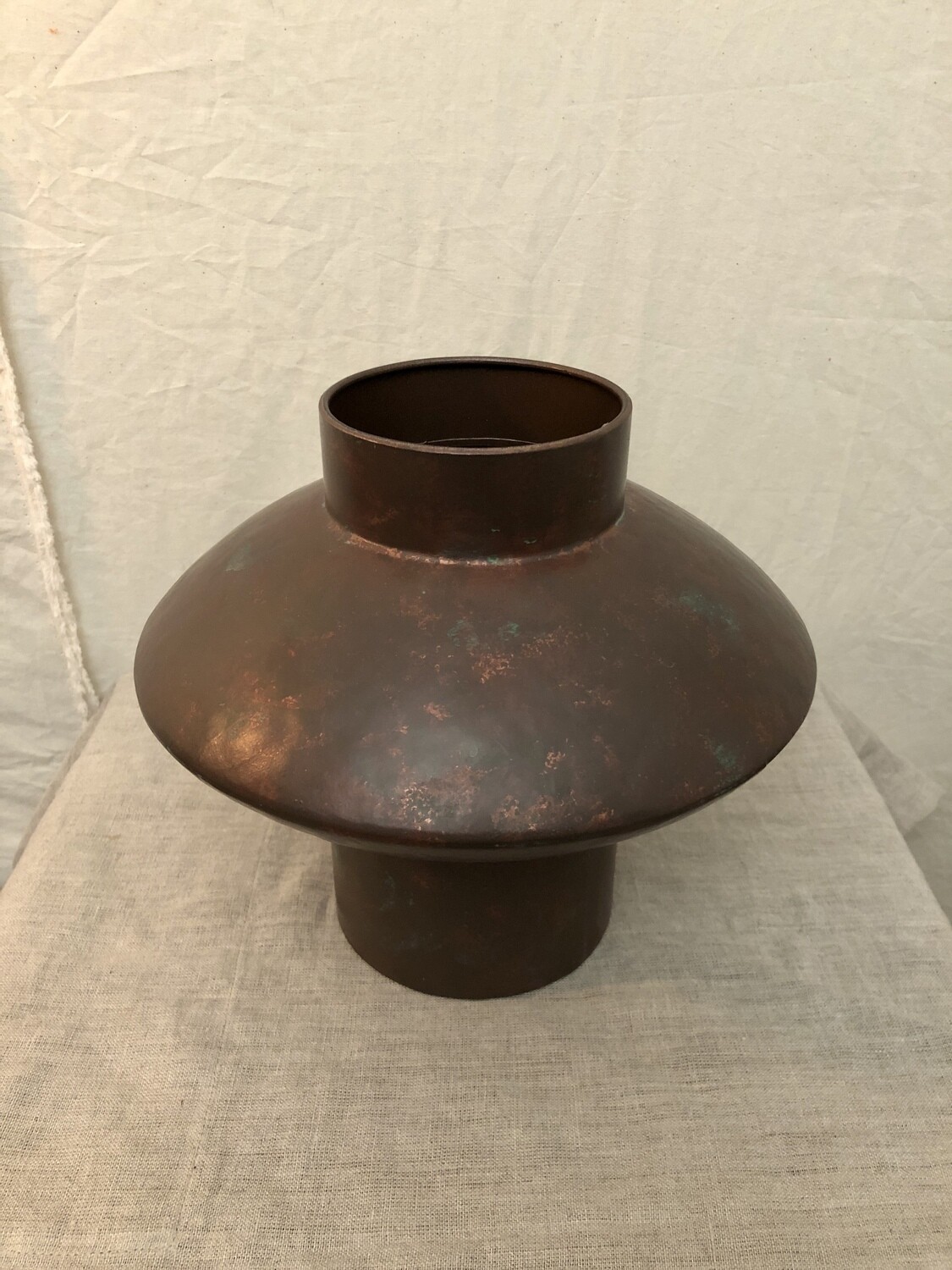Antique Brass Metal Vase - Sm Antique Brass Metal Vase - Sm