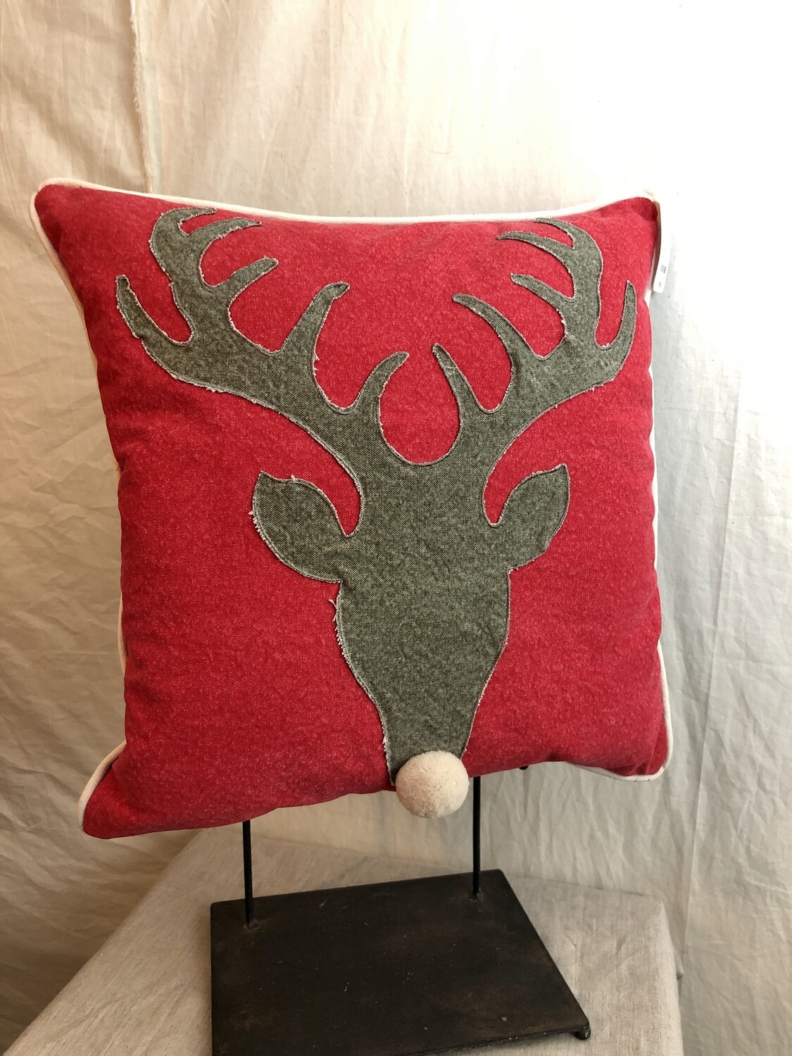 Reindeer Pillow RE/GR I 16" Reindeer Pillow RE/GR I 16"