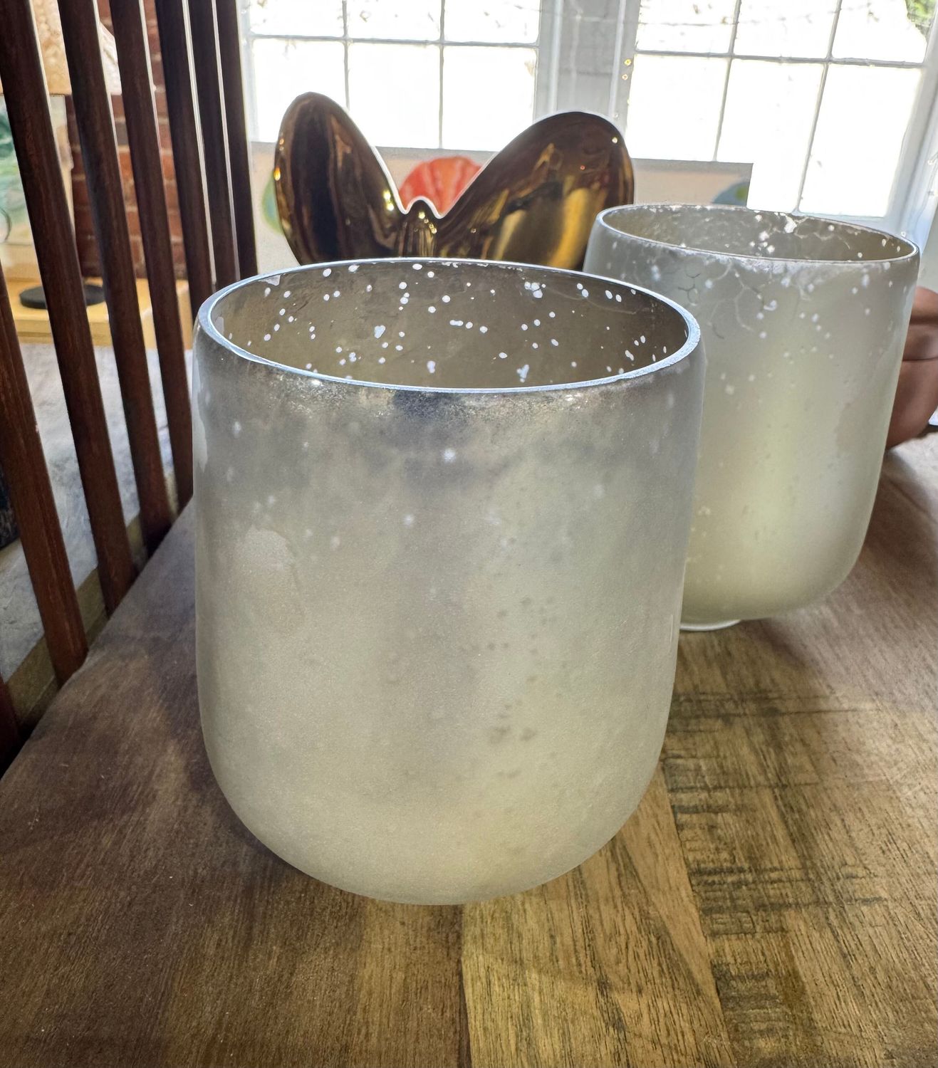 White Mercury Votive Lg White Mercury Votive Lg