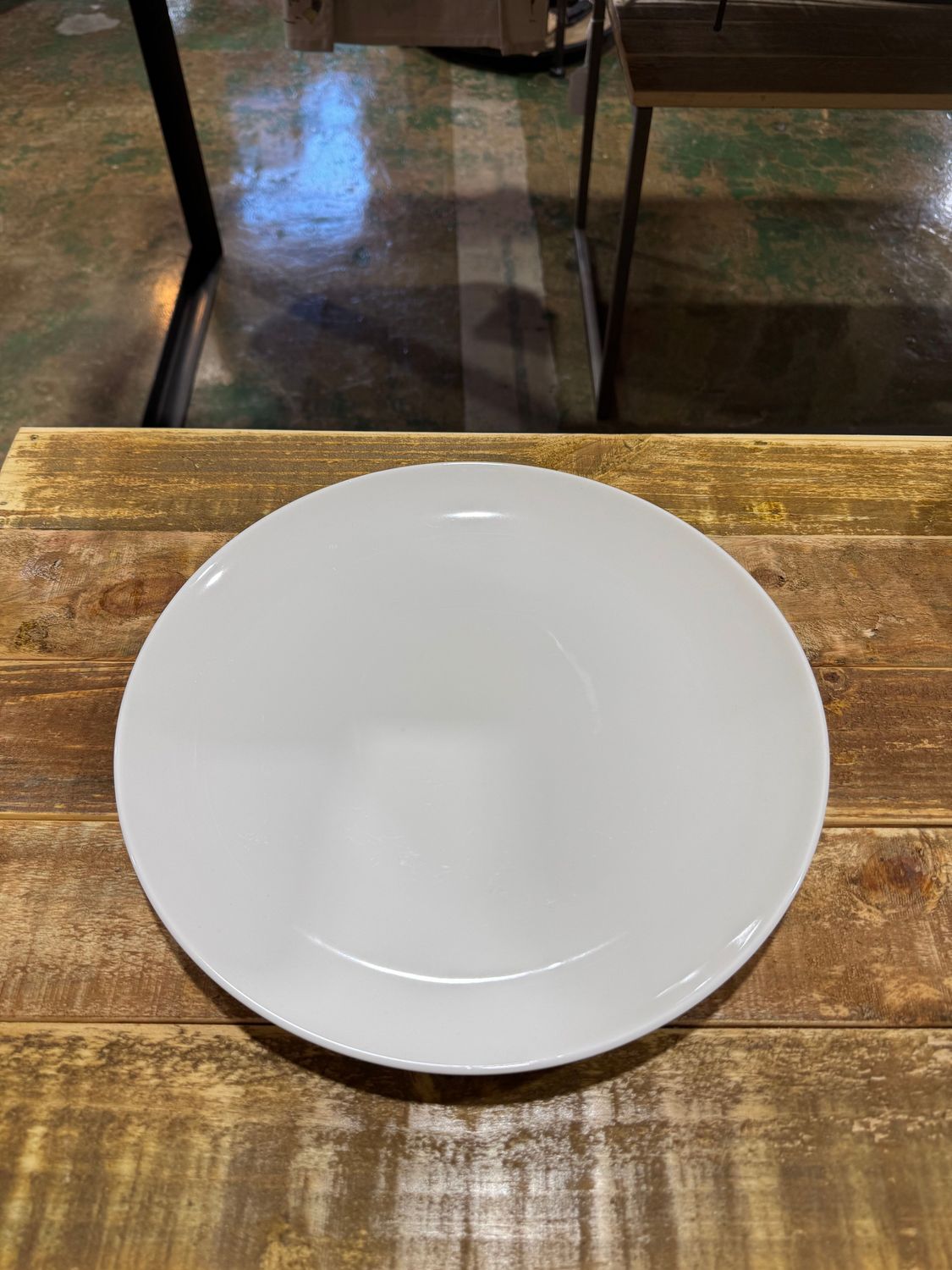 White Ceramic Dinner Plate