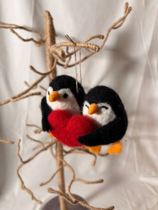 Felt Forever Penguins Ornament