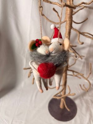 Felt Forever Mice Ornament