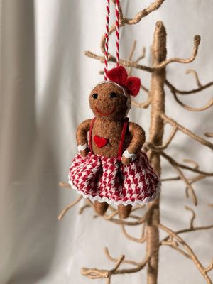 Felt Mrs. Gingerbread Ornament
