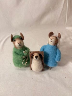 S/3 Felt Mouse Nativity