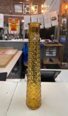 12.5" Tall Recycled Glass Vase Orange 12.5" Tall Recycled Glass Vase Orange