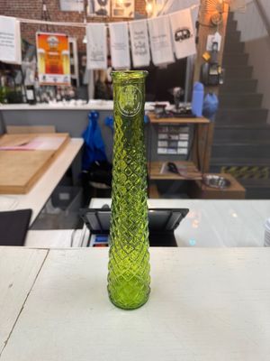 12.5" Tall Recycled Glass Vase Light Green