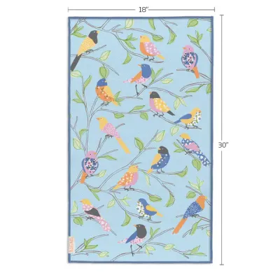 Microfiber Towel - Floral Finch & Friends Microfiber Towel - Floral Finch & Friends